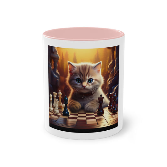 Cute cat playing chess, funny gift, funny mug, funny mugs, mug, birthday gift coffee cup, Christmas gift funny gifts, gift for him or her.