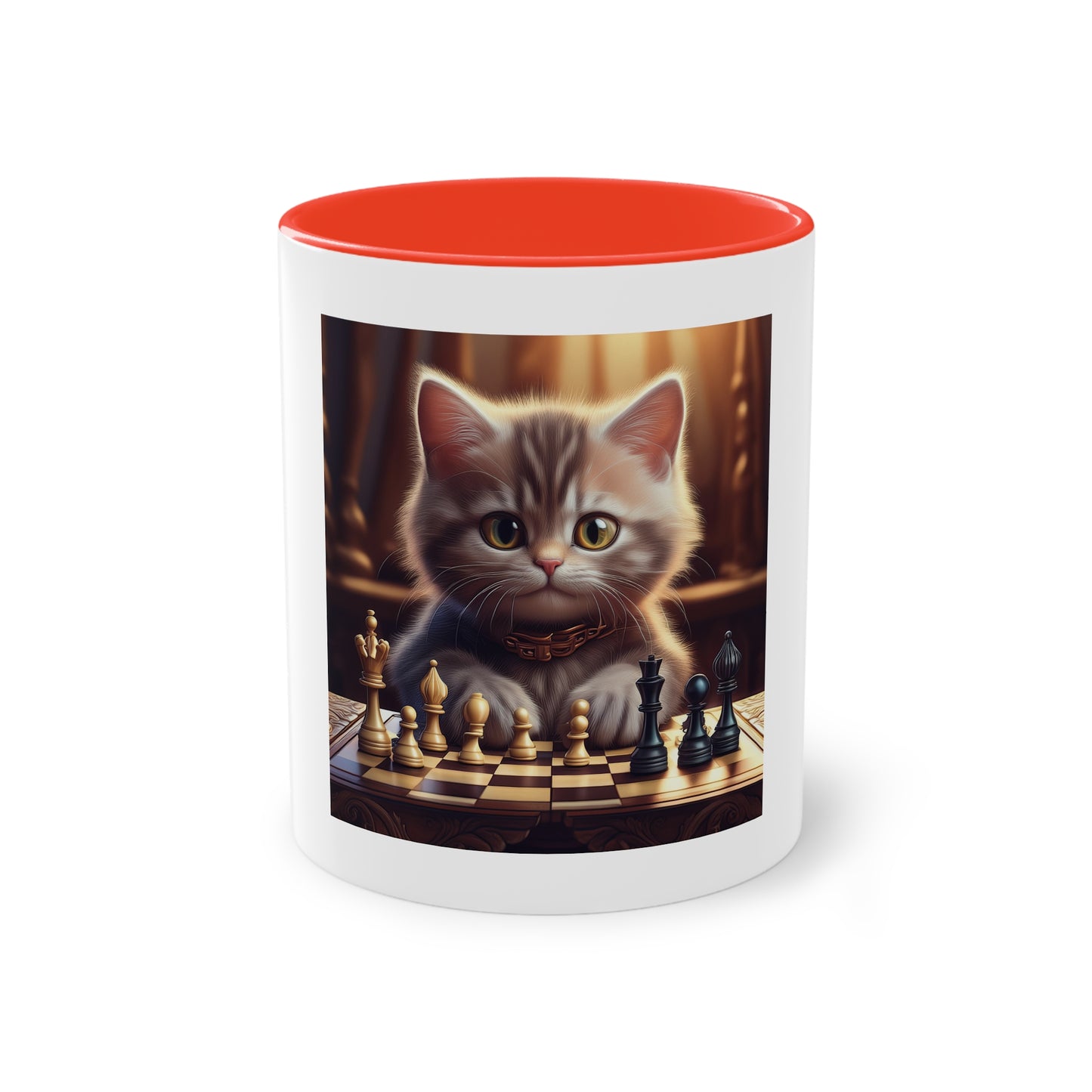 Cat playing chess, funny gift, funny mug, funny mugs, mug, birthday gift coffee cup, Christmas gift funny gifts, gift for him or her.