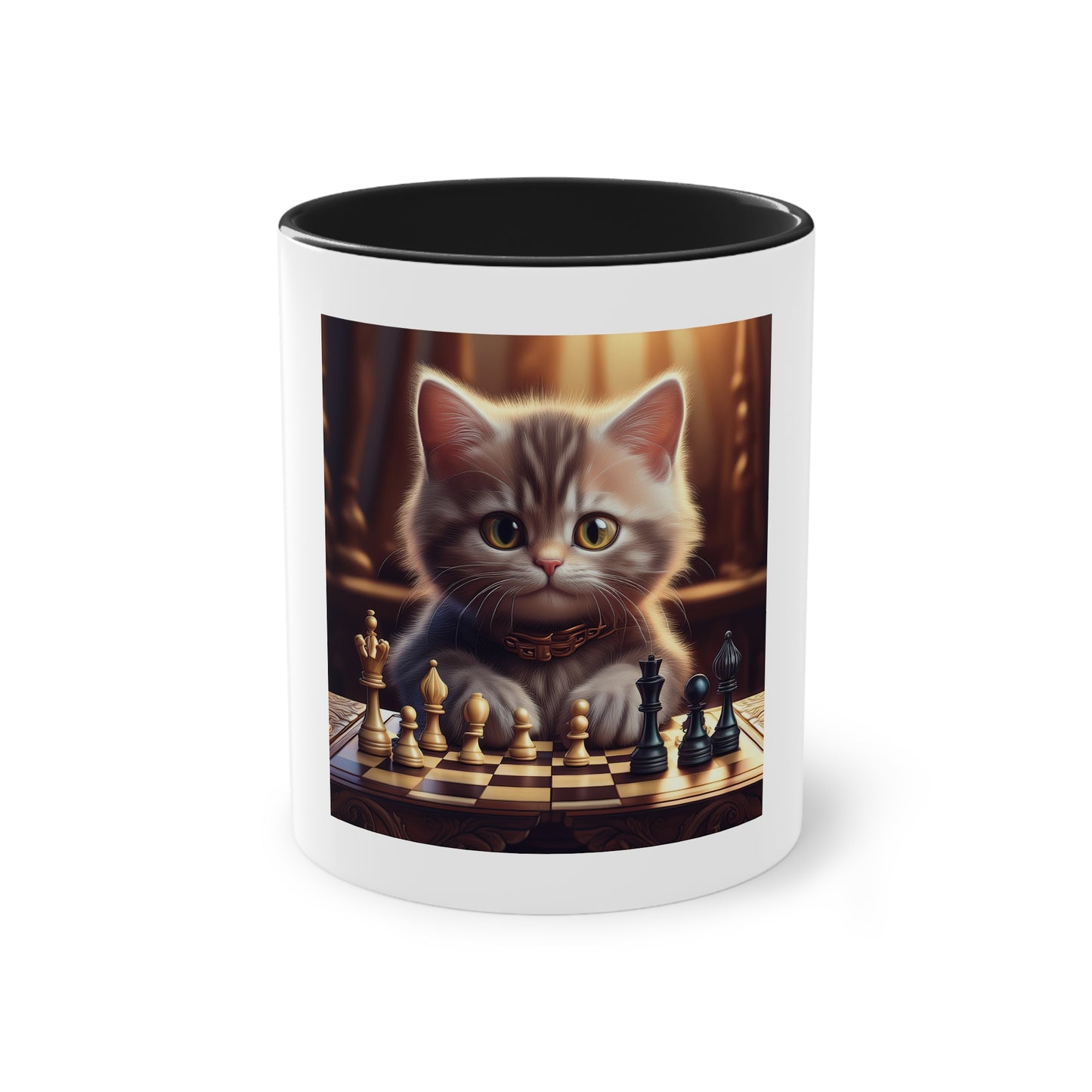 Cat playing chess, funny gift, funny mug, funny mugs, mug, birthday gift coffee cup, Christmas gift funny gifts, gift for him or her.