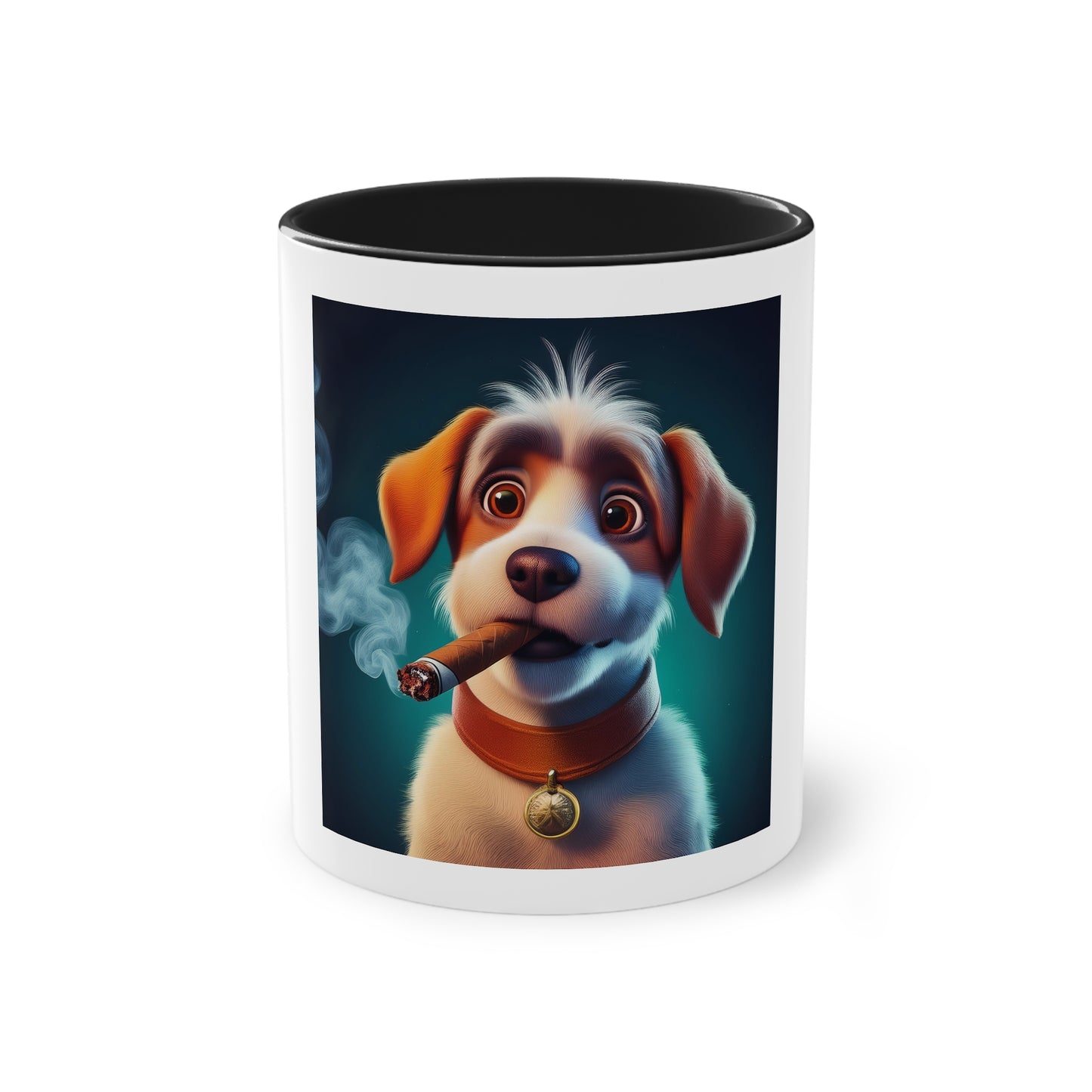 dog smoking a cigar, funny gift, funny mug, funny mugs, mug, birthday gift coffee cup, Christmas gift funny gifts, gift for him or her.