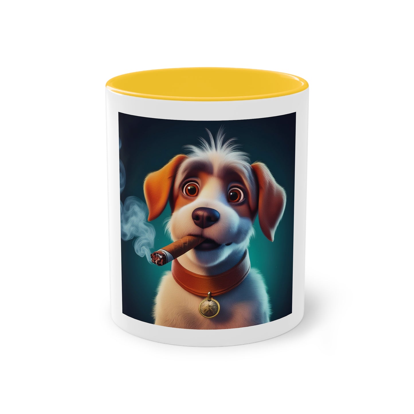 dog smoking a cigar, funny gift, funny mug, funny mugs, mug, birthday gift coffee cup, Christmas gift funny gifts, gift for him or her.