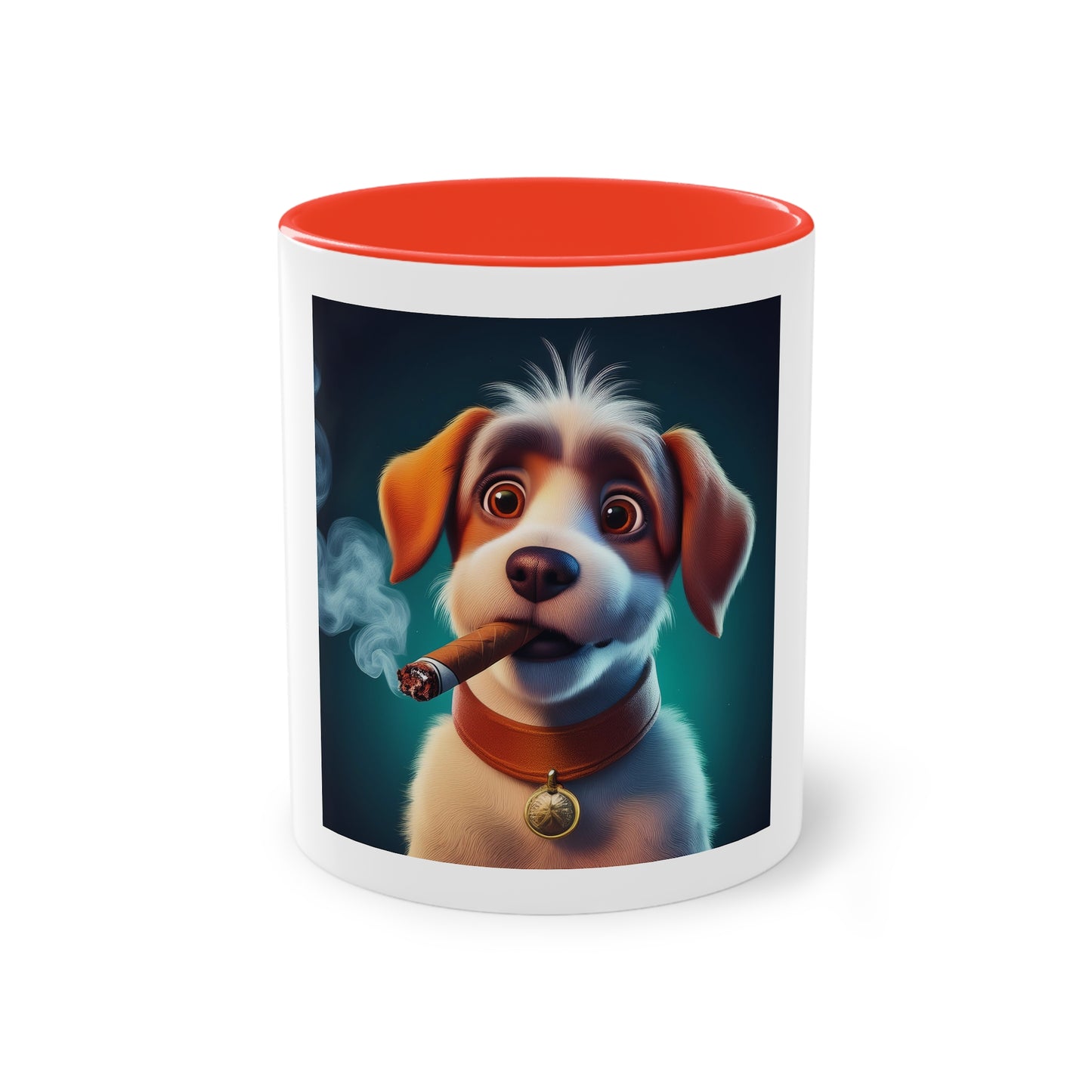 dog smoking a cigar, funny gift, funny mug, funny mugs, mug, birthday gift coffee cup, Christmas gift funny gifts, gift for him or her.